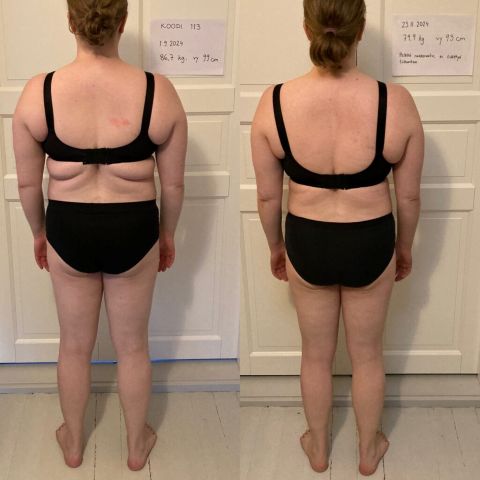 Asiakkaan saavuttama muutos Koodi - valmennuksen aikana